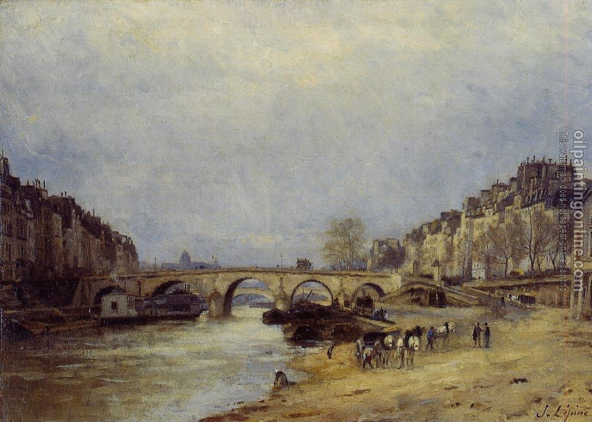 Lepine, Stanislas - The Saine at Pont Marie